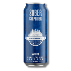 Sober Carpenter Non Alcoholic White Wheat Beer 473ml