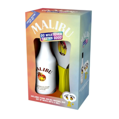 Malibu Carribean Rum Beach Bat Gift Pack 700ml