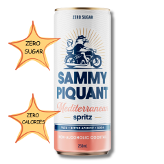 Sammy Piquant: Mediterranean Spritz Zero Sugar Alcohol Free Cocktail 250ml