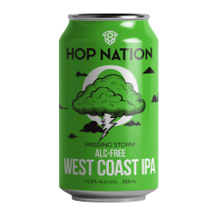 Hop Nation Passing Storm West Coast IPA Non-Alcoholic Beer 355ml