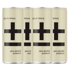 Plus & Minus Non Alcoholic Prosecco RTD 250ml
