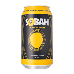 SOBAH Tropical Lager Non-Alcoholic Beer 375ml