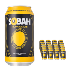 SOBAH Tropical Lager Non-Alcoholic Beer 375ml