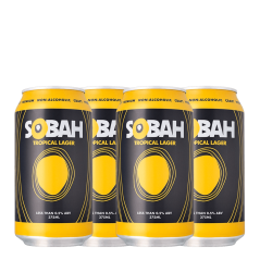 SOBAH Tropical Lager Non-Alcoholic Beer 375ml