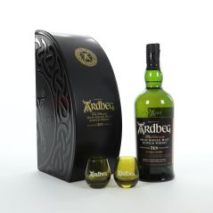 Ardbeg 10 Year Old Single Malt Whisky & Glasses Gift Set