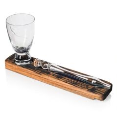 Whisky Tasting Set Spirits Glass, Water Dropper Thistle Top