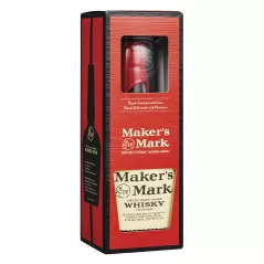Maker's Mark Kentucky Straight Bourbon 700ml and Single Glass Gift Boxed