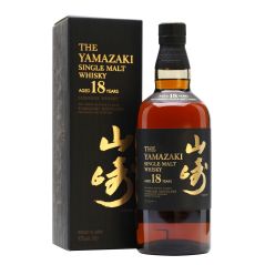Yamazaki 18 Year Old Single Malt Japanese Whisky 700ml @ 43 % abv
