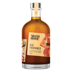Twisted Shaker Whiskey Old Fashioned Pre-batched Cocktail 700mL