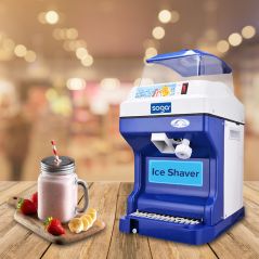 SOGA 2x Commercial Ice Shaver Ice Crusher Slicer Smoothie Maker Machine 180KG/h