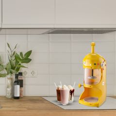SOGA 300W Commercial Ice Shaver Crusher Machine Automatic Snow Cone Maker