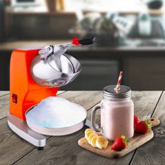 SOGA 2x Commercial Electric Ice Shaver Crusher Slicer Machine Smoothie Maker