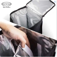 DIVIN 4 Bottle  Wine Cooler Bag - Champagne Gold & Black