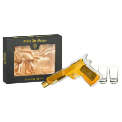 Arma De Mexico Gold Mexican Tequila Pistol 200ml