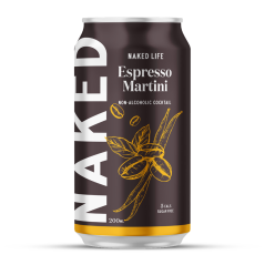 Naked Life Non Alcoholic Cocktail Espresso Martini 200mL