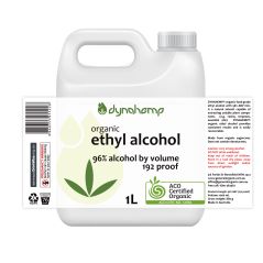 DYNAHEMP Organic Food Grade Ethyl Alcohol Ethanol Rectified Spirit 96% ABV 192 Proof 1L