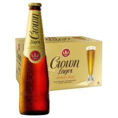 Crown Lager Beer Case 4 x 6 Pack 375mL Bottles