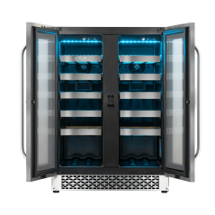 DIVIN DV-525DS Double Door Dual-Zone Wine Fridge