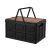 SOGA 52.5cm 55L Black Car & Camping Foldable Storage Box Crate Stackable Container with Handle