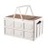 SOGA 52.5cm 55L White Car & Camping Foldable Storage Box Crate Stackable Container with Handle