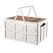 SOGA 30L White Car & Camping Foldable Storage Box Crate Stackable Container with Handle