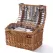 Wicker 4 Person Picnic Basket Baskets Set Outdoor Blanket Deluxe Gift Storage