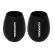 ALCOHOLDER SqUish Stemless Silicone Wine Tumblers - BLACK 2 Pack