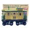 Jim Beam 100 Months Old Decanter Jersey and Western Railway Yellow Caboose 750mL -  UNSEALED WITH BOX & PAPERS