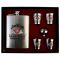 Jim Beam Silver Flask Set