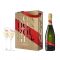 G.H. Mumm Cordon Rouge (750mL) Champagne Gift Pack + Two Champagne Glasses