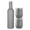 ALCOHOLDER Flask Stemless set - CEMENT GREY