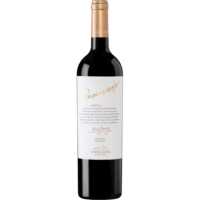 Bodgea Andeluna Pasionado Malbec 2019