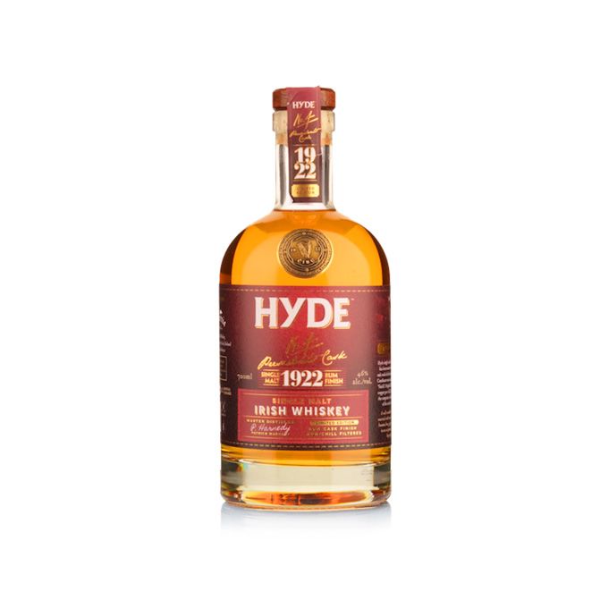 Hyde No.4 6 Year Old Rum President Cask Finish Single Malt Irish Whiskey 700mL @ 46% abv 