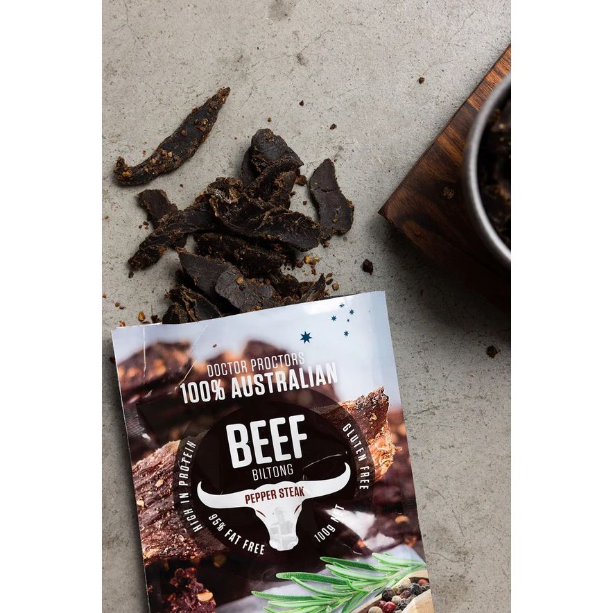 Doctor Proctor's Pepper Steak Beef Biltong