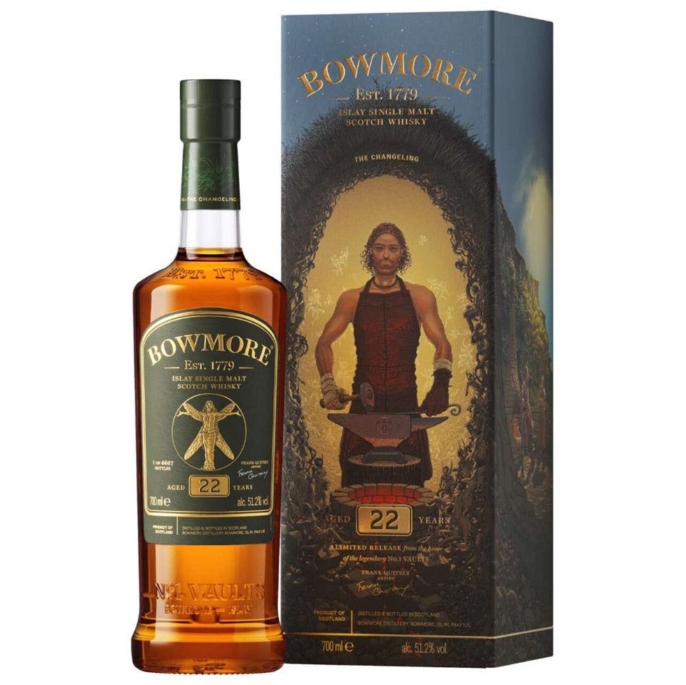Bowmore 22 Year Old Frank Quitely The Changeling Single Malt Scotch Whisky 700mL Bowmore 22 Year Old Frank Quitely The Changeling Single Malt Scotch Whisky 700mL