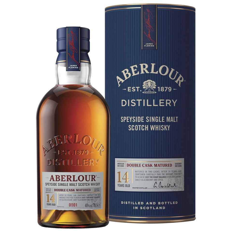 Aberlour 14 Year Old Double Cask Matured Single Malt Scotch Whisky 700mL Aberlour 14 Year Old Double Cask Matured Single Malt Scotch Whisky 700mL