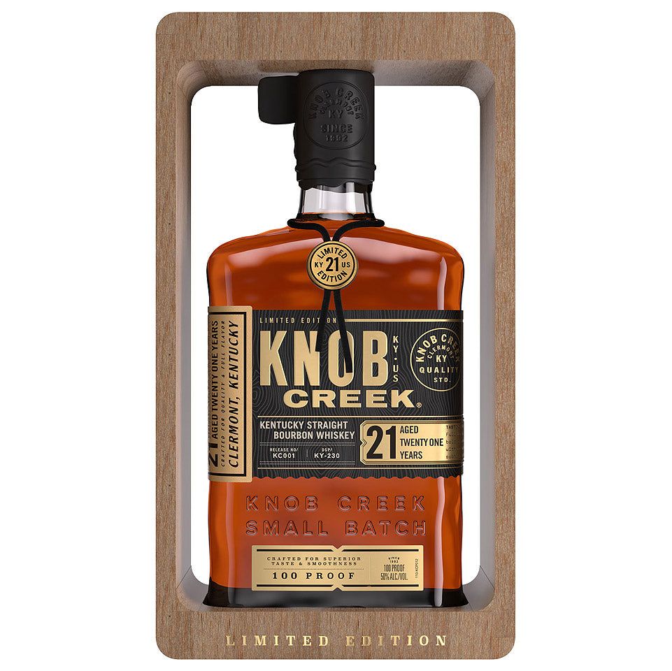 Knob Creek 21 Year Old Batch #1 Limited Edition Kentucky Straight Bourbon Whiskey 750mL Knob Creek 21 Year Old Batch #1 Limited Edition Kentucky Straight Bourbon Whiskey 750mL