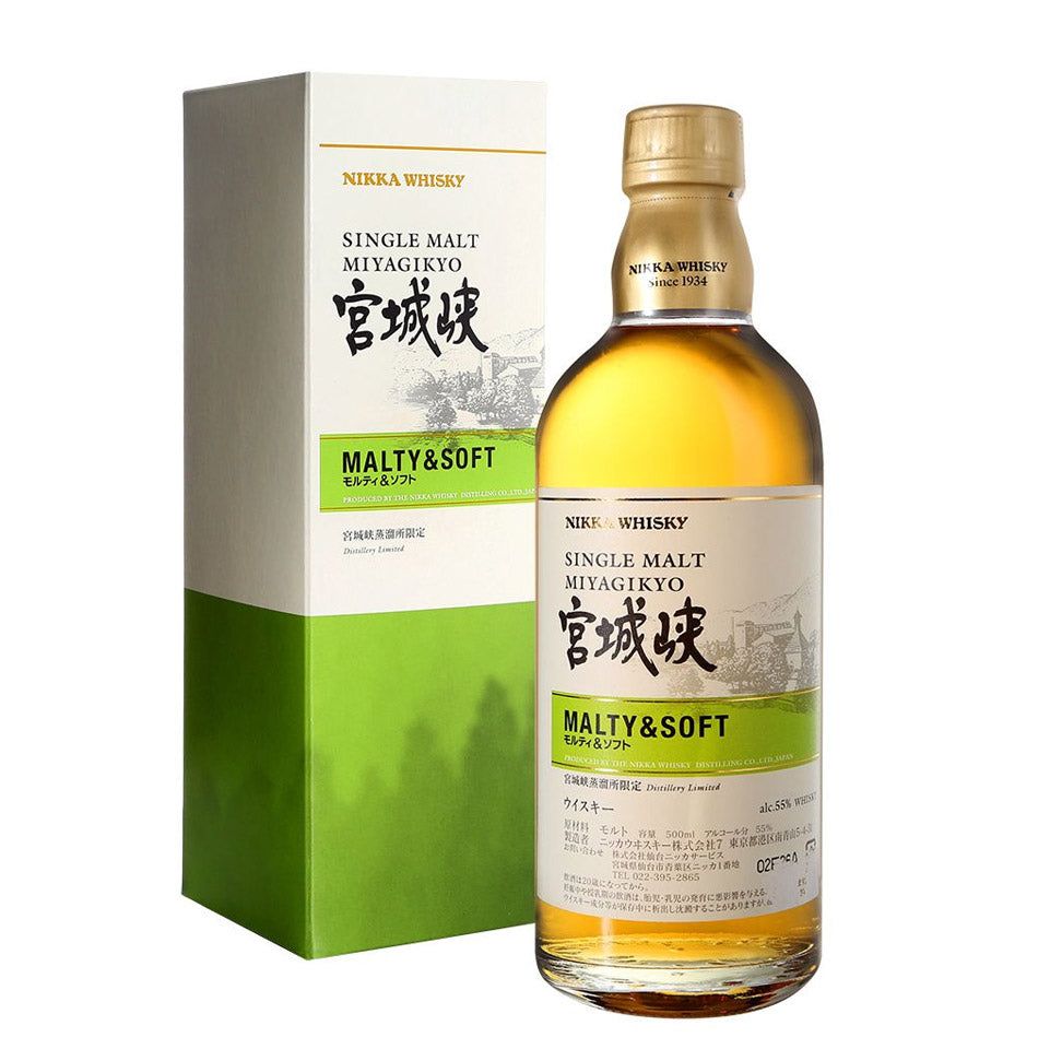 Nikka Miyagikyo Malty & Soft Distillery Limited Single Malt Japanese Whisky 500mL Nikka Miyagikyo Malty & Soft Distillery Limited Single Malt Japanese Whisky 500mL