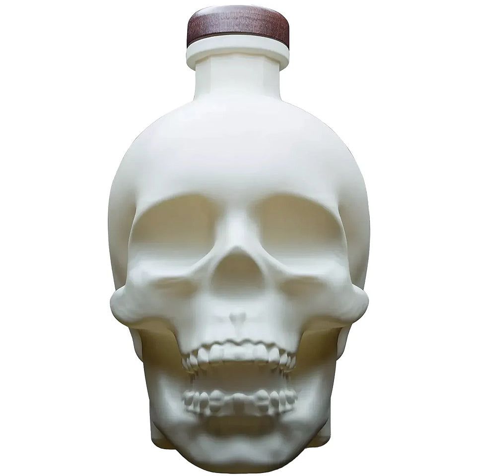 Crystal Head Bone Limited Edition Ceramic Skull Decanter Vodka + Skull Shot Glass & Crystal Engraved Stopper 700mL Crystal Head Bone Limited Edition Ceramic Skull Decanter Vodka + Skull Shot Glass & Crystal Engraved Stopper 700mL