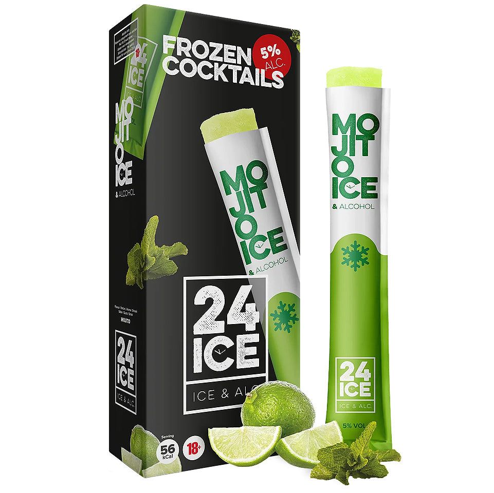 24 Ice Frozen Cocktails Mojito Pack 5 x 65mL 24 Ice Frozen Cocktails Mojito Pack 5 x 65mL