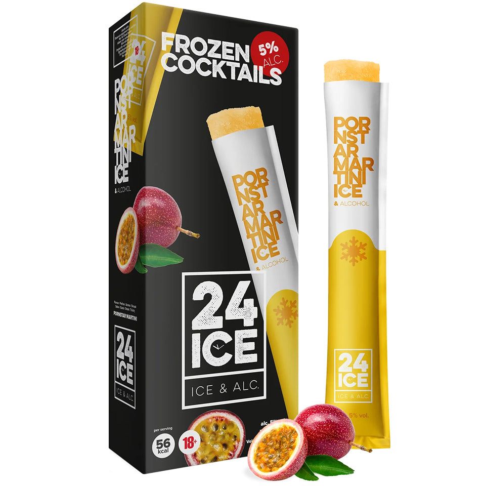 24 Ice Frozen Cocktails Pornstar Martini Pack 5 x 65mL 24 Ice Frozen Cocktails Pornstar Martini Pack 5 x 65mL