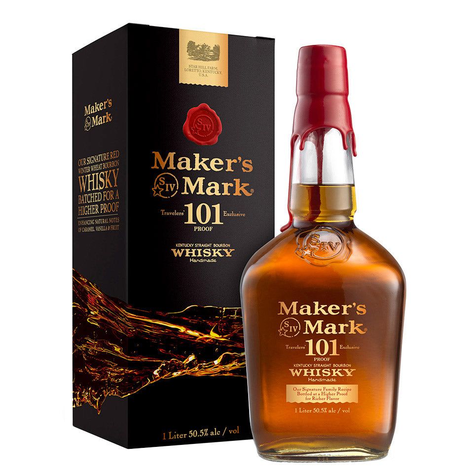 Makers Mark 101 Proof Kentucky Straight Bourbon Whiskey 1L Makers Mark 101 Proof Kentucky Straight Bourbon Whiskey 1L