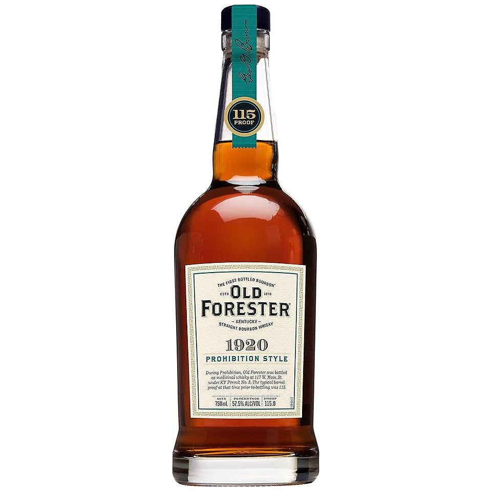 Old Forester 1920 Prohibition Style Kentucky Straight Bourbon Whiskey 750mL Old Forester 1920 Prohibition Style Kentucky Straight Bourbon Whiskey 750mL