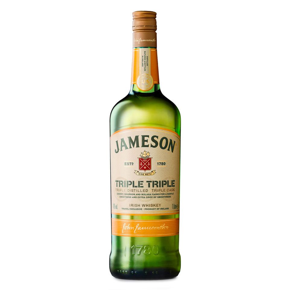 Jameson Triple Triple Irish Blended Whiskey 1L Jameson Triple Triple Irish Blended Whiskey 1L