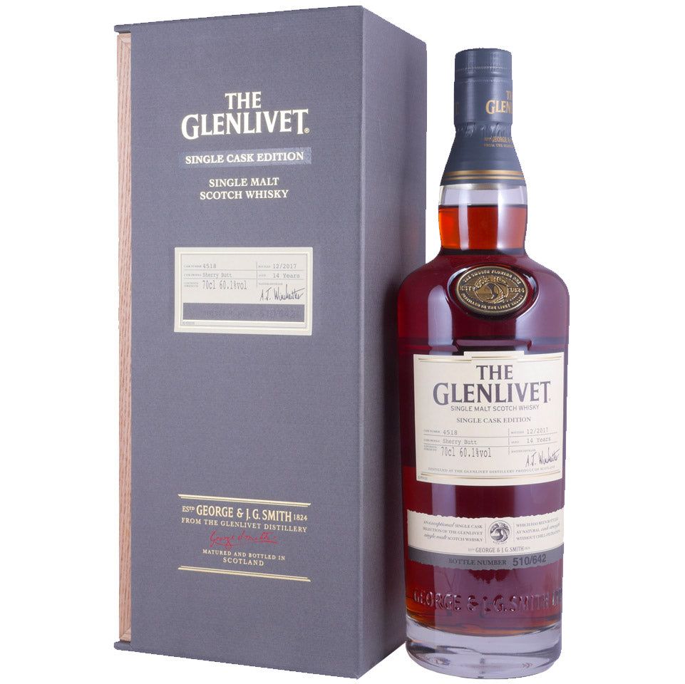 Glenlivet 14 Year Old Sherry Butt 2017 Single Cask Single Malt Whisky 700mL