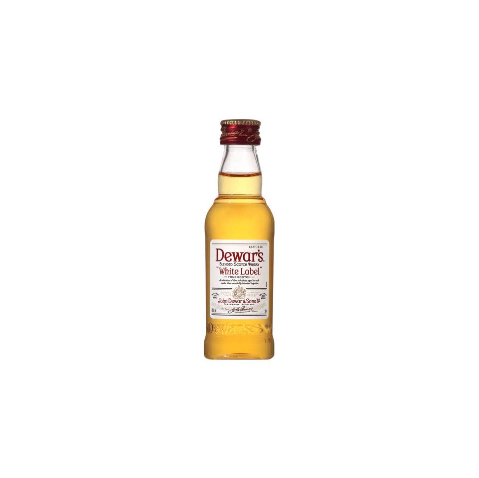 Dewar's White Label Blended Scotch Whisky Miniature 50mL