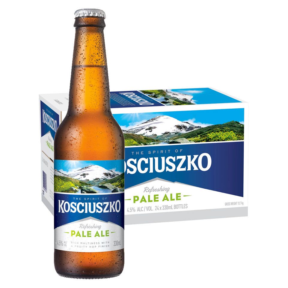 Kosciuszko Pale Ale 4 x 6 Pack 330mL Bottles