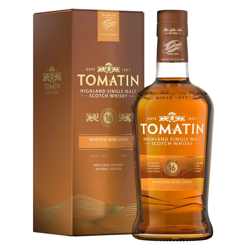 Tomatin 16 Year Old Moscatel Wine Casks Single Malt Scotch Whisky 700mL