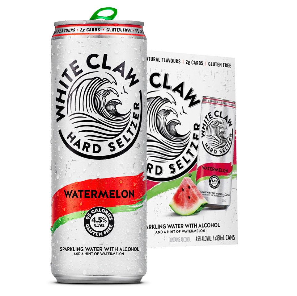 White Claw Seltzer Watermelon 6 x 4 Pack 330mL Cans