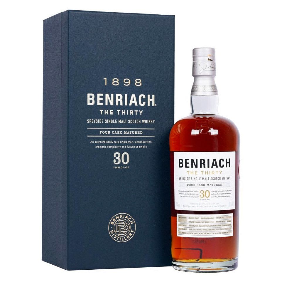 BenRiach 30 Year Old The Thirty Speyside Single Malt Scotch Whisky 700mL